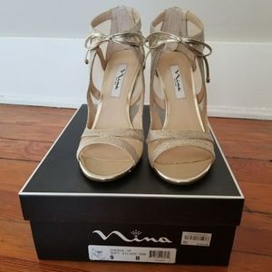 Nina | Gold Heels
